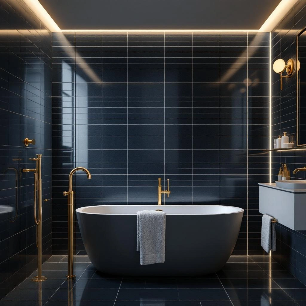 Expanded master bathroom with freestanding tub and glass-enclosed shower